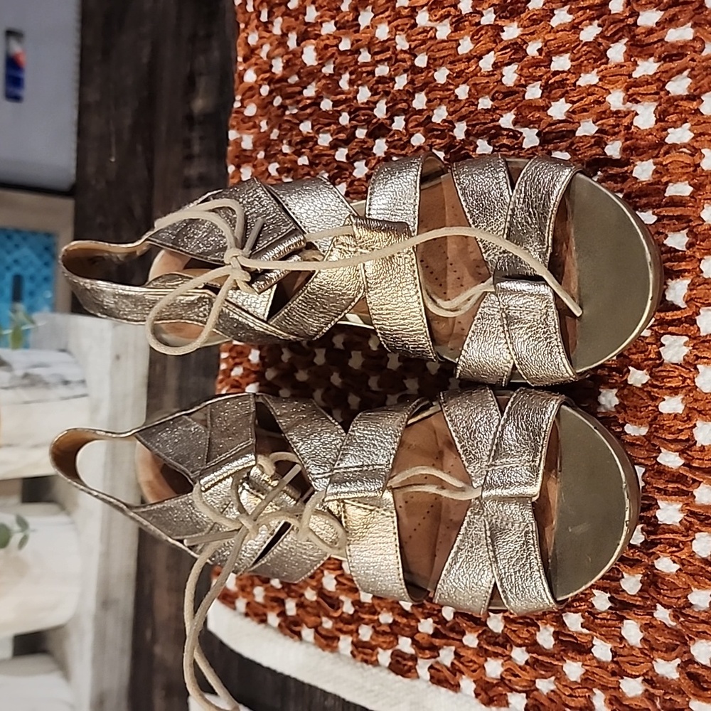 Gold Clark Sandals